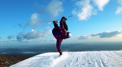 Kanadské snowboardové duo v luxusním snowparku