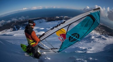 Windsurfing na sněhu